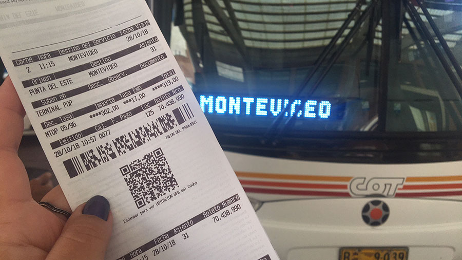 Como ir de Punta del Este para Montevidéu