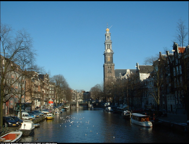 Canais de Amsterdam, por © Scott Roberts