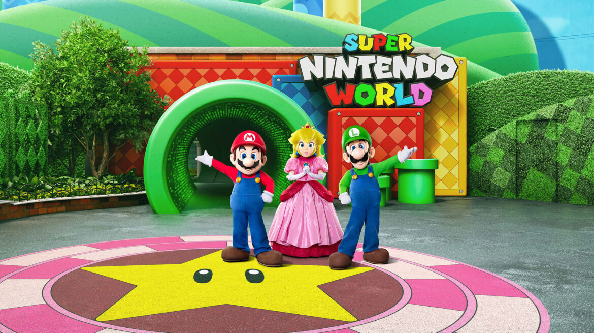 SuperNintendoWorld na Universal Studios California Super Nintendo World na Universal Studios Hollywood
